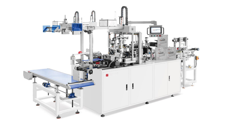 KFD-500C+H Fully Automatic Handbag Hook Hanging Tag Threading Machine